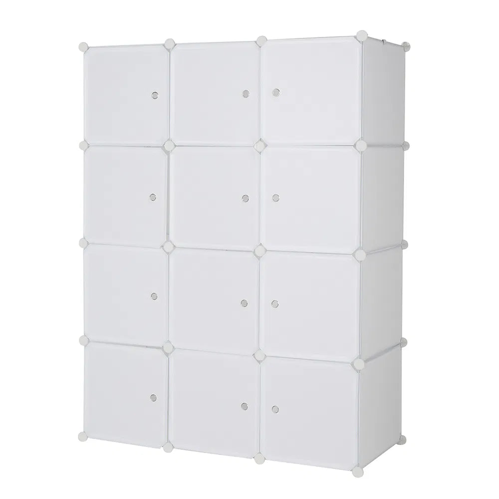 12 cube organizer stackable plastic packaging and components
