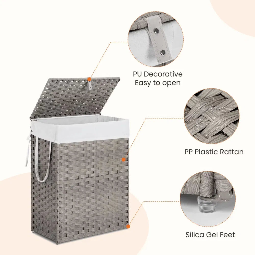 Laundry Hamper No Installation Required With Removable Liner 90 Liter Hand - Image 4
