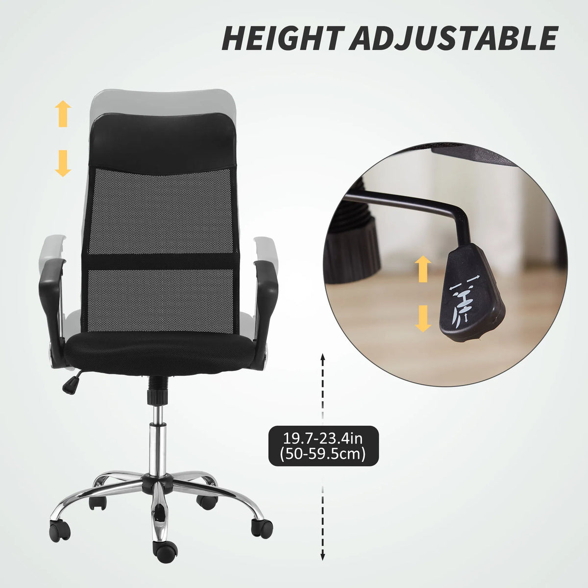 Ergonomic Mesh Office Chair High Back Computer Desk Chair with Adjustable