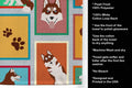 Lots Of Red Siberian Husky Kitchen Towel Dish Cloths Guest Hand Decorative