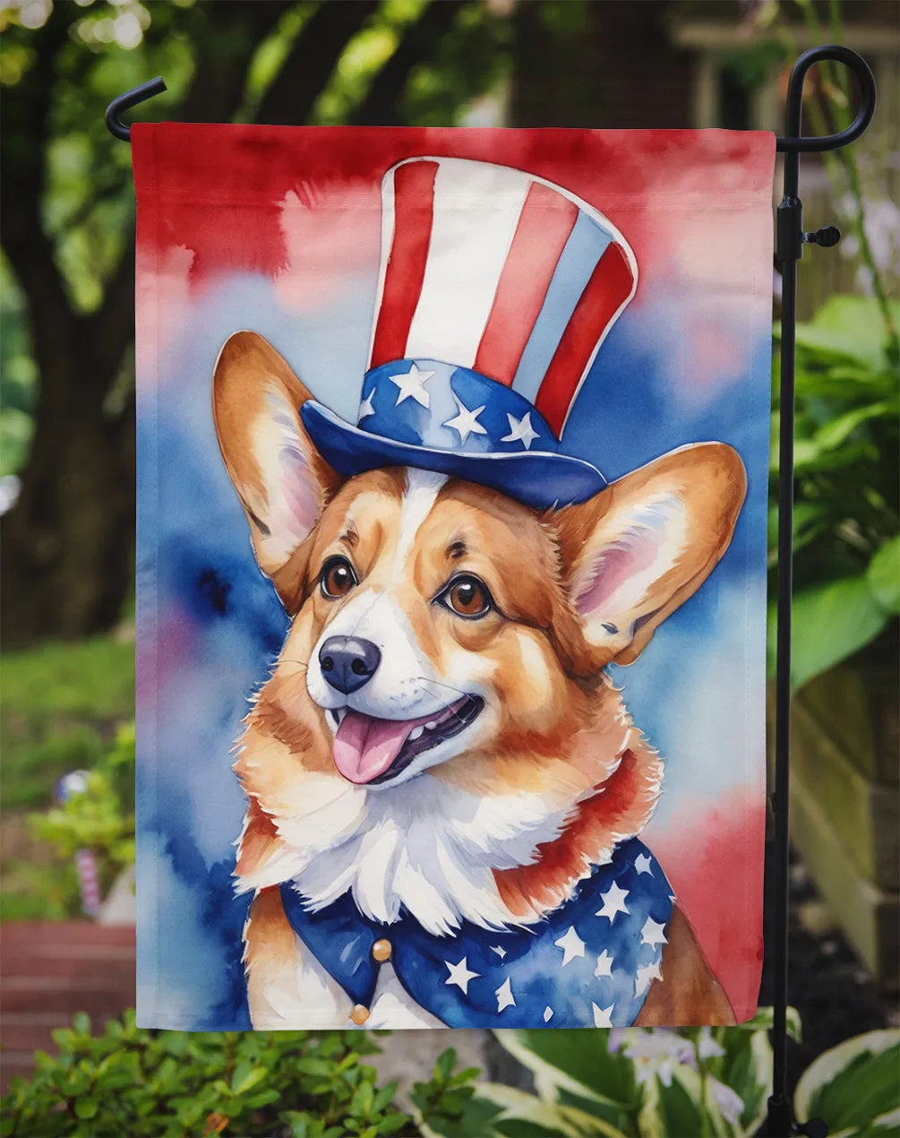 Corgi Patriotic American Garden Flag Mailbox Flag Decorative Yard Flag Banner - Image 2