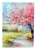 Michigan Apple Blossoms in Watercolor House Flag Large Porch Sleeve Pole
