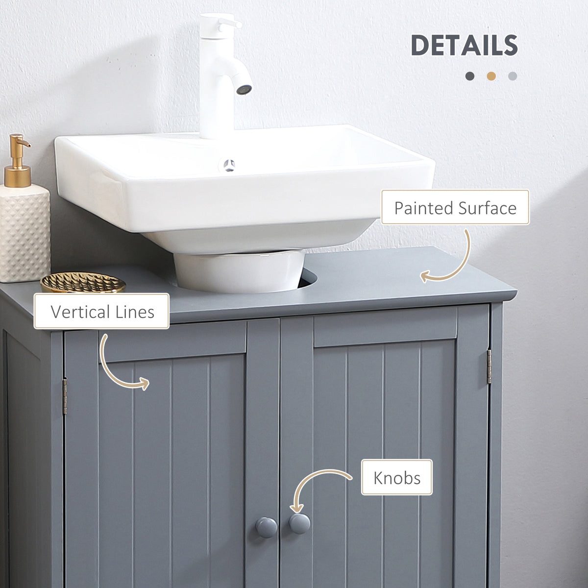 under sink bathroom cabinet pedestal in use lifestyle