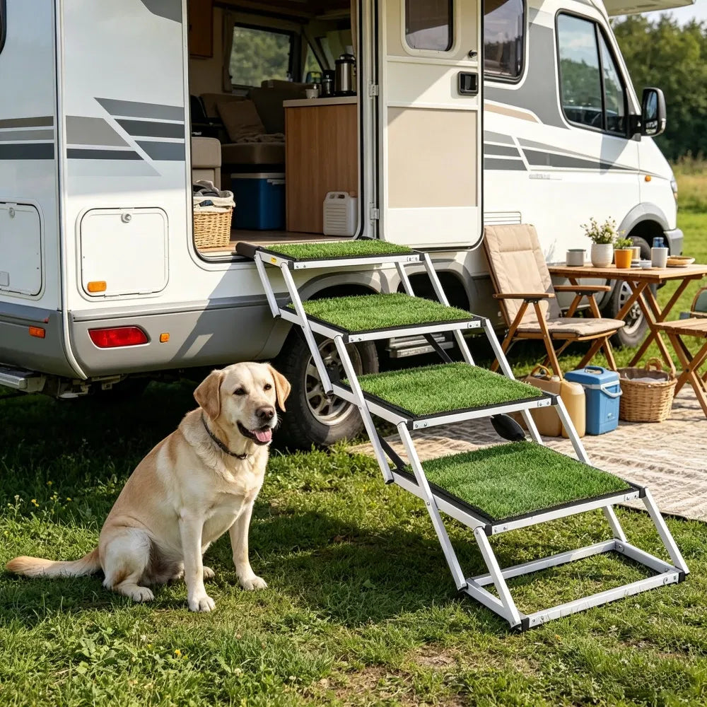 Pet Stairs with Adjustable Height for Outdoor - Image 2