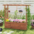 Natural Pine Wood Raised Garden Bed 100% Solid Pine Construction & Hanging
