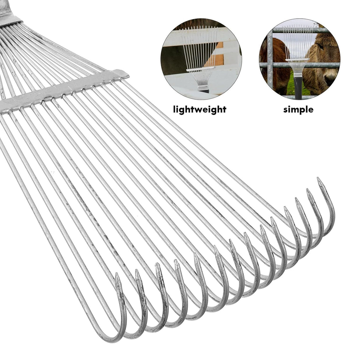 Dematting Brush Rake Comb Pet Comb Rake Comb Grooming Brush Hand Undercoat