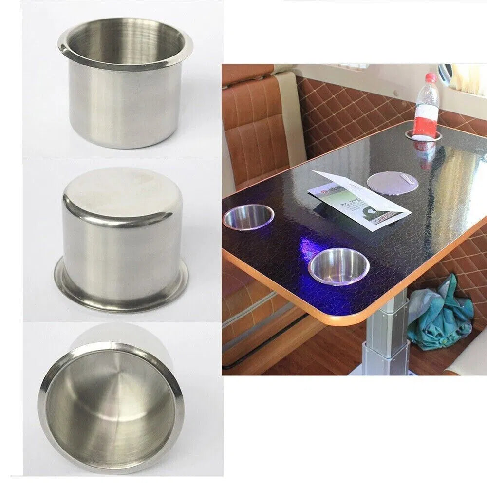 Universal Stainless Steel Cup Drink Holders For Car Boat Truck Marine Camper RV - Image 6