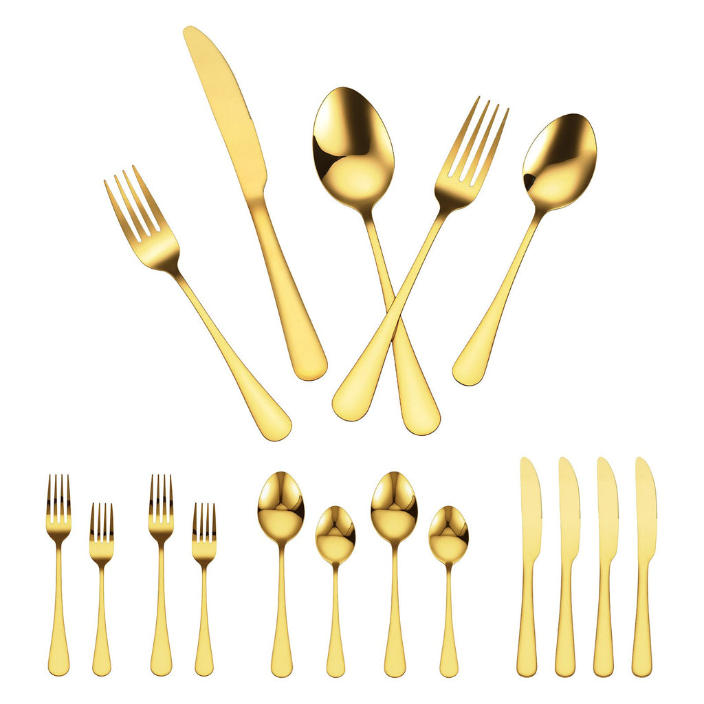 100 Piece Silverware Set Stainless Steel Cutlery Flatware Utensil Kitchen For 20 - Main View