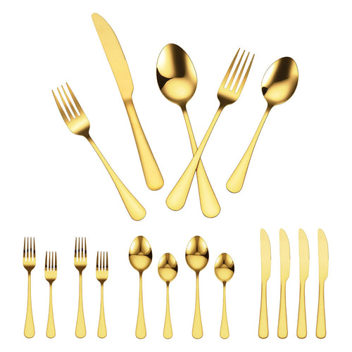 100 Piece Silverware Set Stainless Steel Cutlery Flatware Utensil Kitchen For 20 - Main View