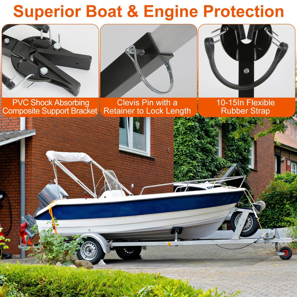 Heavy Duty Boat Transom Saver 28 40in Adjustable Outboard Motor Support - Image 5