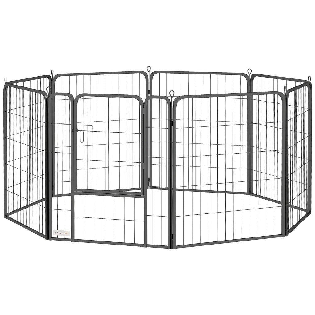 31.5" Dog Playpen Indoor Outdoor Portable Foldable 8 Panels Pet Playpen with - Image 3