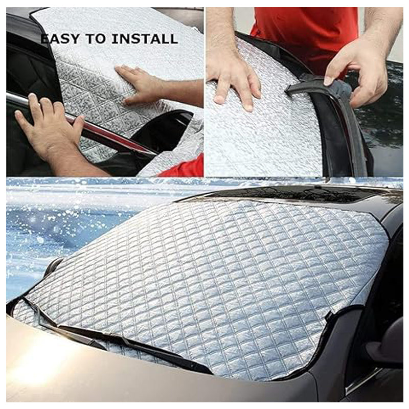 57x 37in car windshield snow in use lifestyle