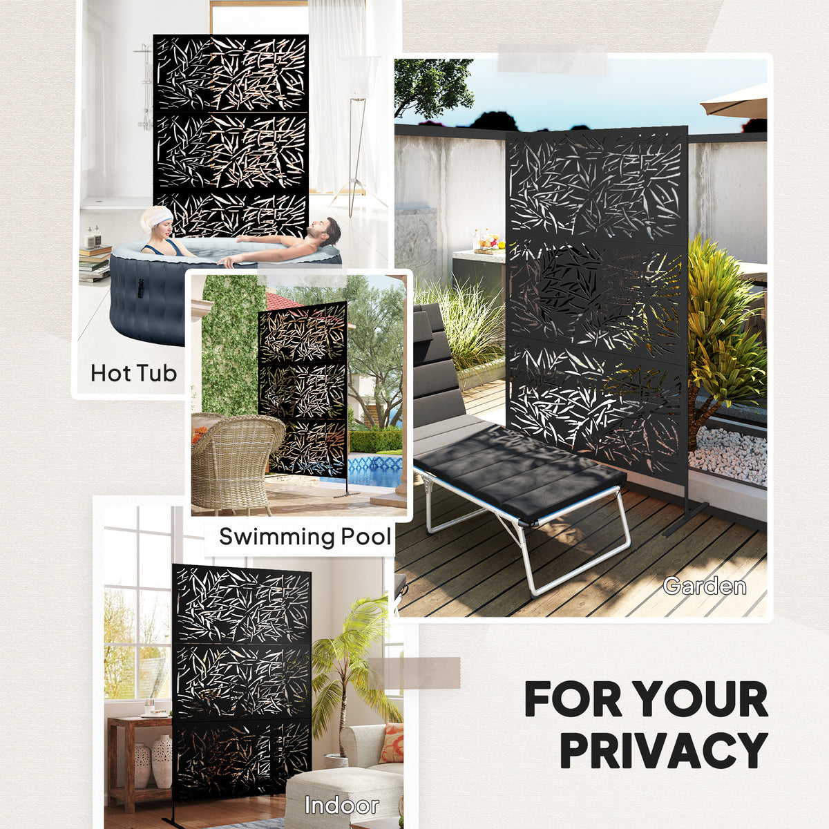 Decorative Privacy Fence Screen Metal Outdoor Climbing Plant Trellis - Additional Product View 7