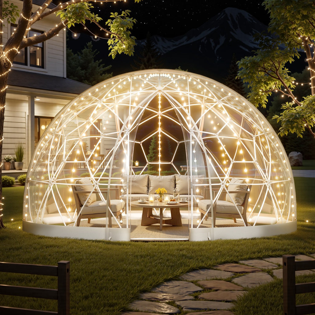 12x7.2ft clear garden bubble tent glamping gazebo product detail