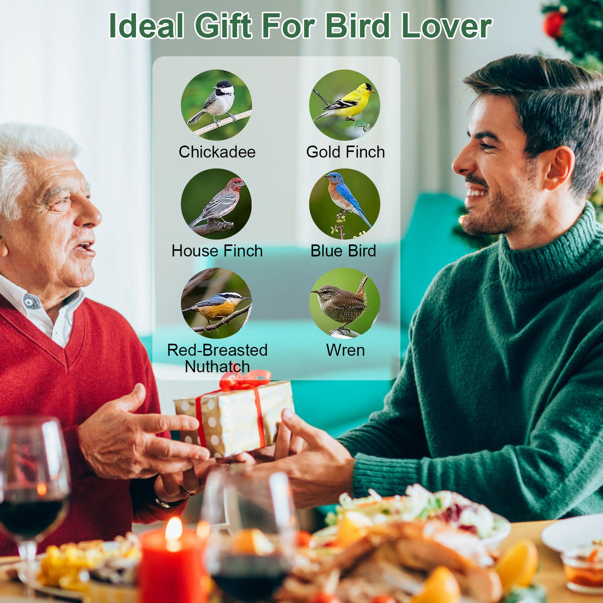 1pc outdoor wild bird feeder in use lifestyle