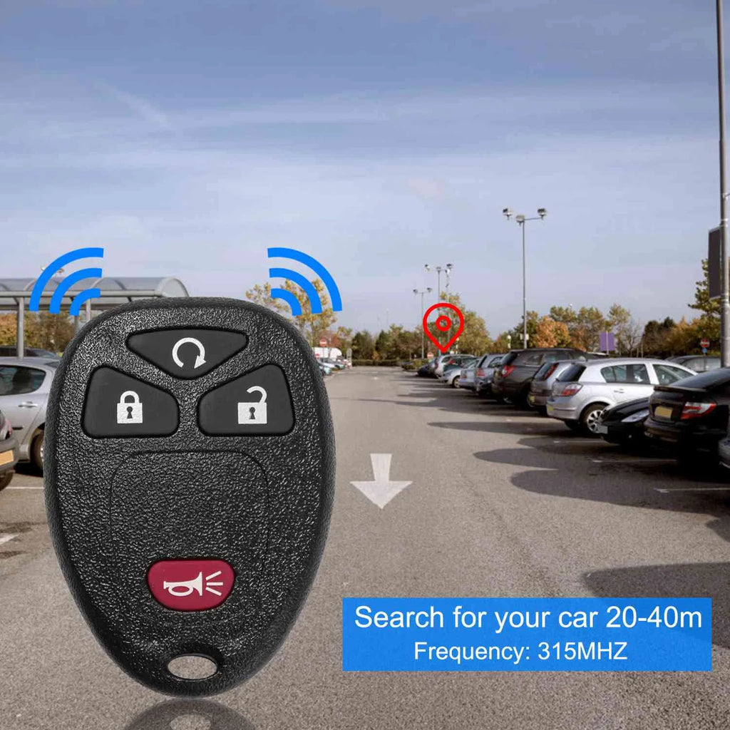 2 Keyless Entry Car Key Remote Key Fob Case Button Pad Replacement for OUC60270 - Image 2