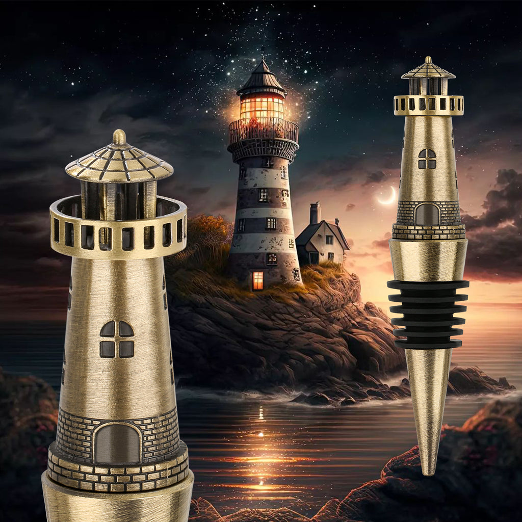 Creative Lighthouse Wine Stopper Seals The Aroma Of Wine Protects