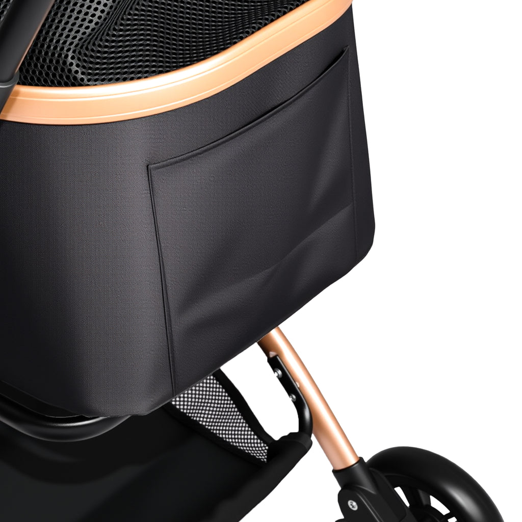 Pet Stroller for Dogs and Cats 2 in 1 Detachable Foldable 4 Wheels Pet - Image 2