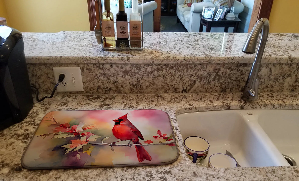 Cardinal Dish Drying Mat Absorbent Dish Drying Mat Pad for Kitchen Counter Dish - Image 5