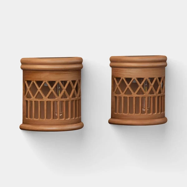 2pk 10L Filament Woven Deck Solar Outdoor Fence Accent Table Lamp - Image 3