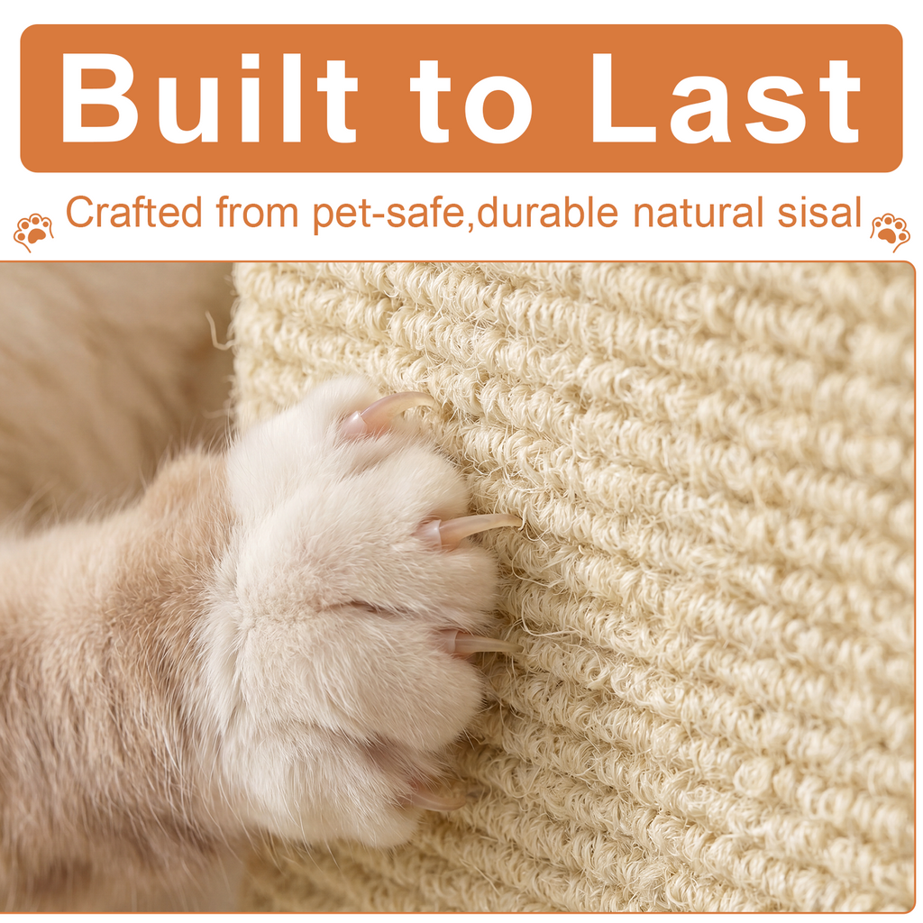 2 in 1 Cat Scratcher Side Table for Couch Sofa Protector End Table Reversible - Image 5
