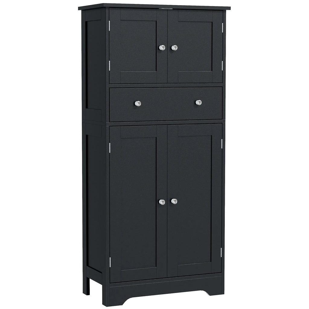 50.5" Kitchen Storage Cabinet Modern Kitchen Pantry Cabinet with 4 Doors