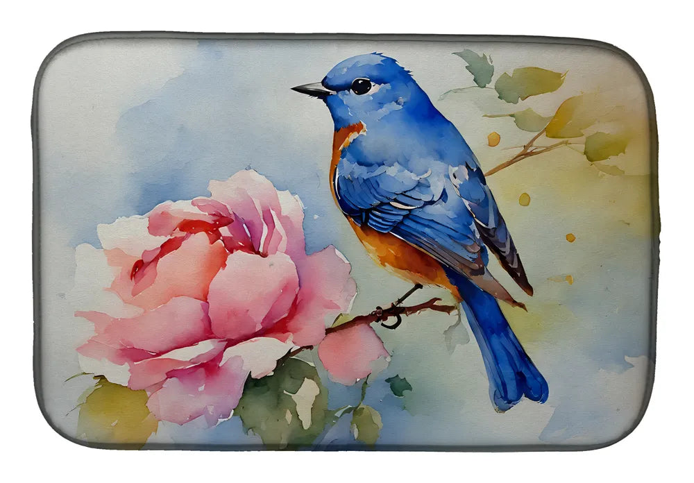 14 x 21" Bluebird Dish Drying Mat Absorbent Pad For Kitchen Counter Drainer Countertop - Additional View 8