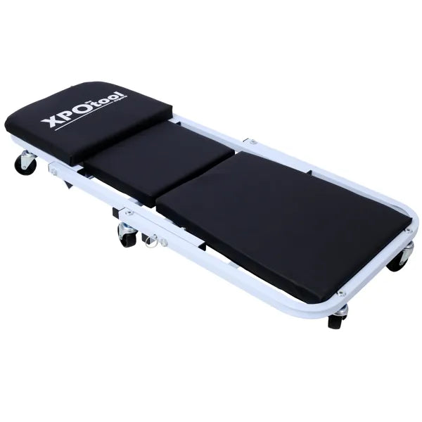 36 Inch 2 in 1 Foldable Mechanic Creeper and Rolling Stool Seat - Image 2