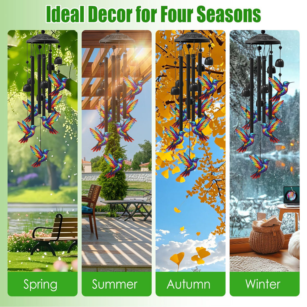 1Pc Butterfly Wind Chimes For Outside Metal Wind Chimes With Aluminum Tubes - Image 3