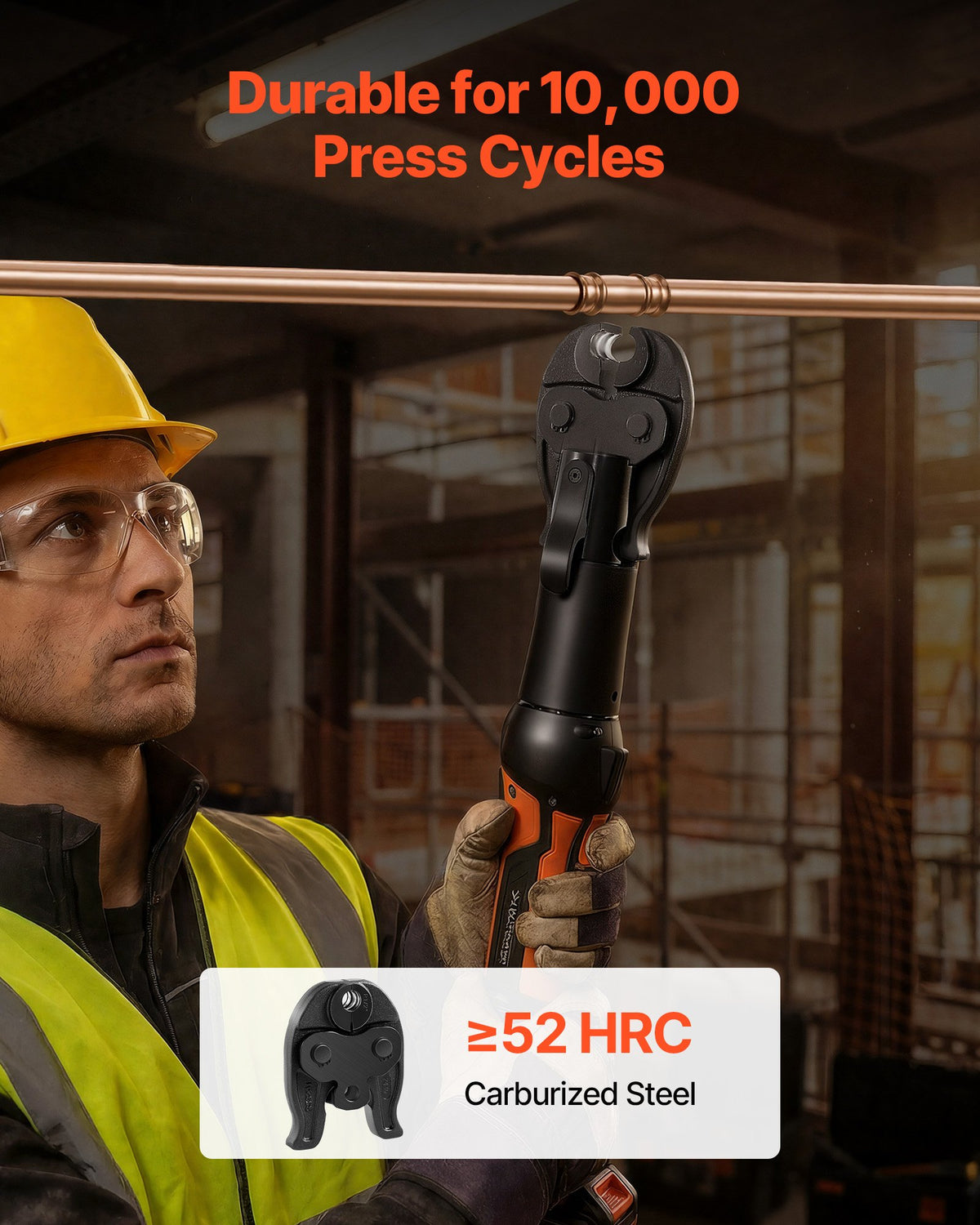 1/2" Press Jaw For Compact Series Press Tools 52 HRC Hardened Steel Pressing - Image 4