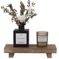 wooden bathroom countertop storage rack packaging and components