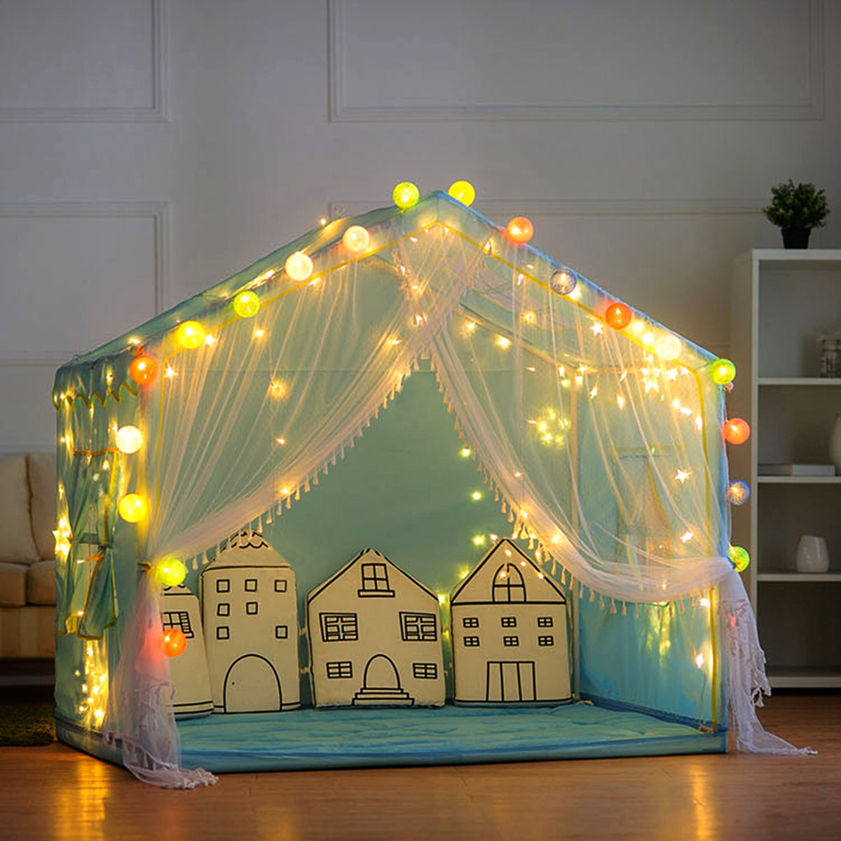 1Pc 3Meter 300 LEDs String Curtain Light With Remote 8 Light Modes IP44 - Image 4