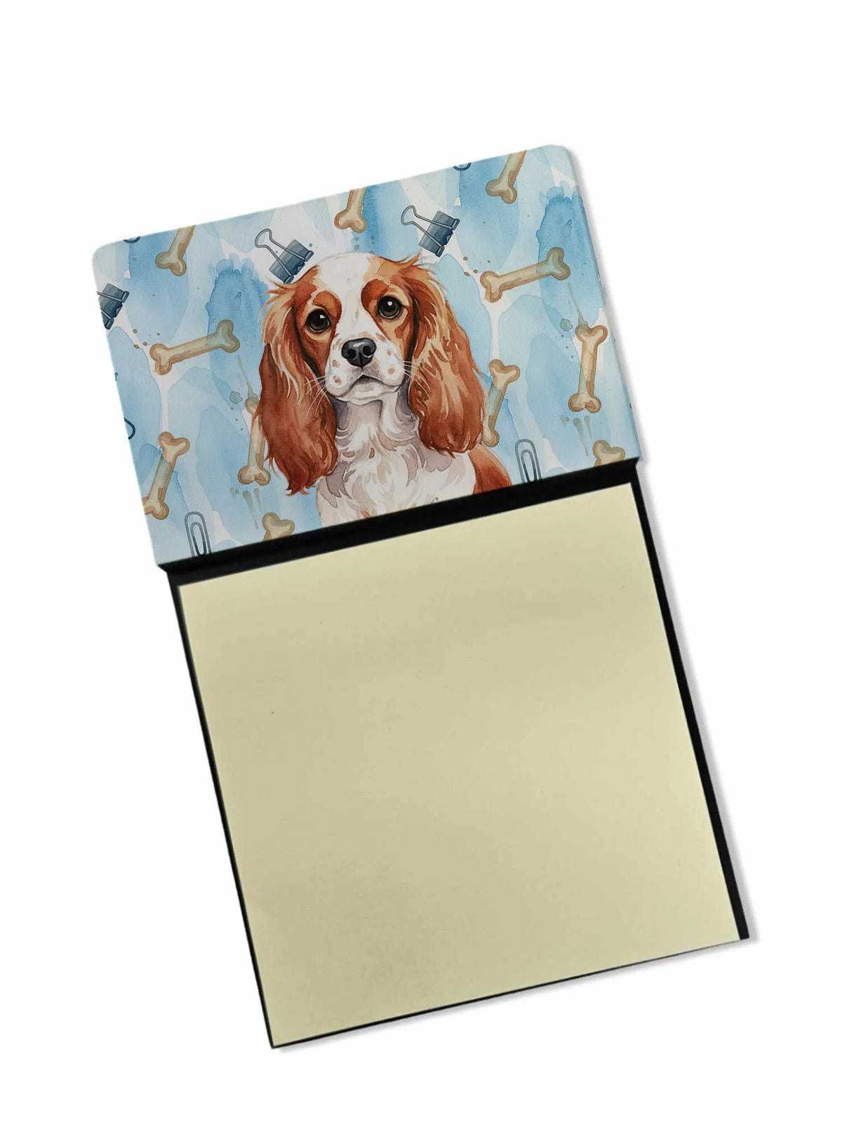 Blenheim English Toy Spaniel Coworker Watercolor Sticky Note Holder