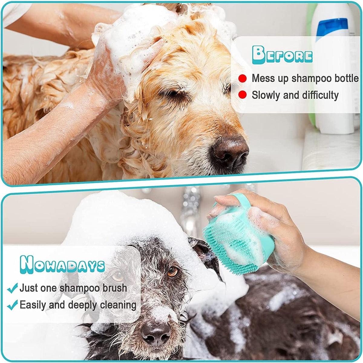 7pcs pet grooming kit self dimensions and features