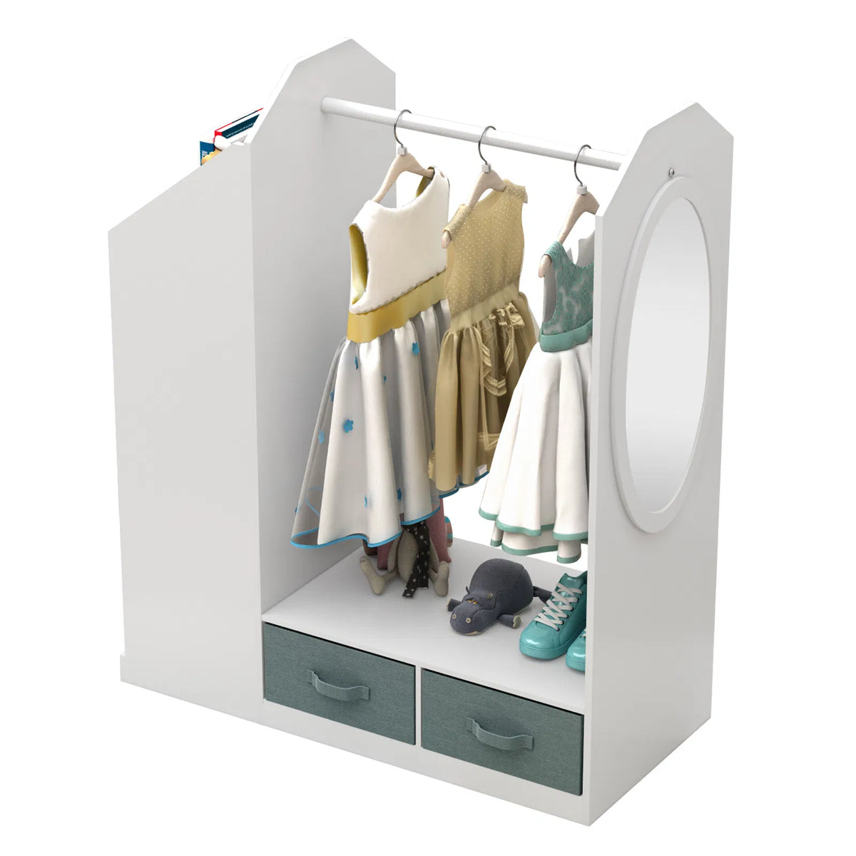 kids costume organizer rack armoire product angle 6