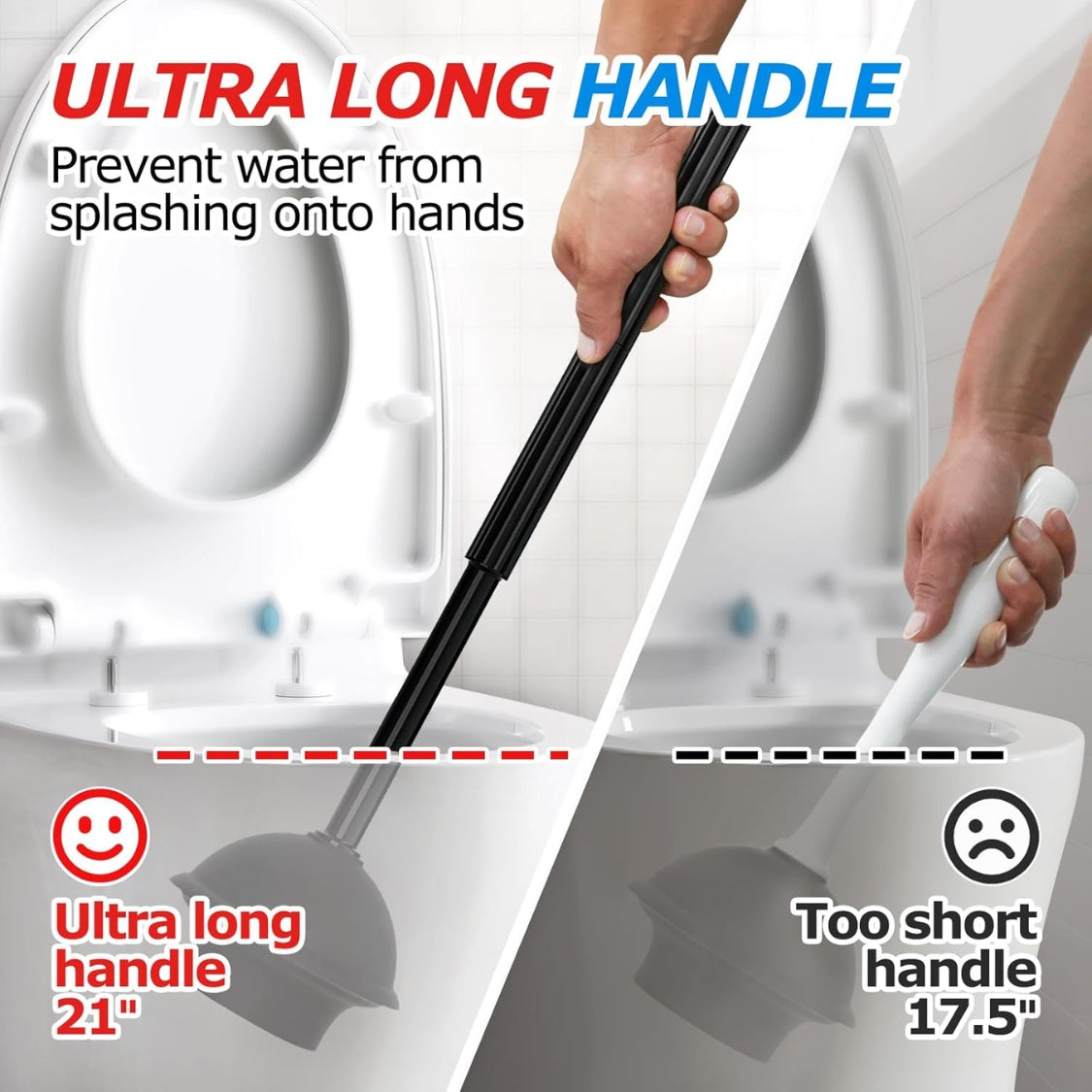 toilet plunger and brush set product angle 6