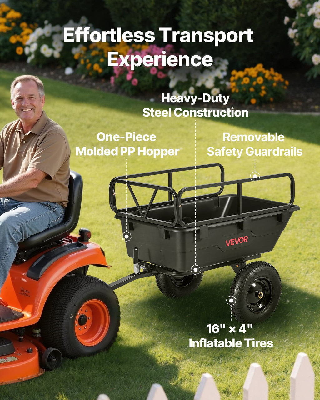 500-lb poly dump trailer 10 cu ft product view 4