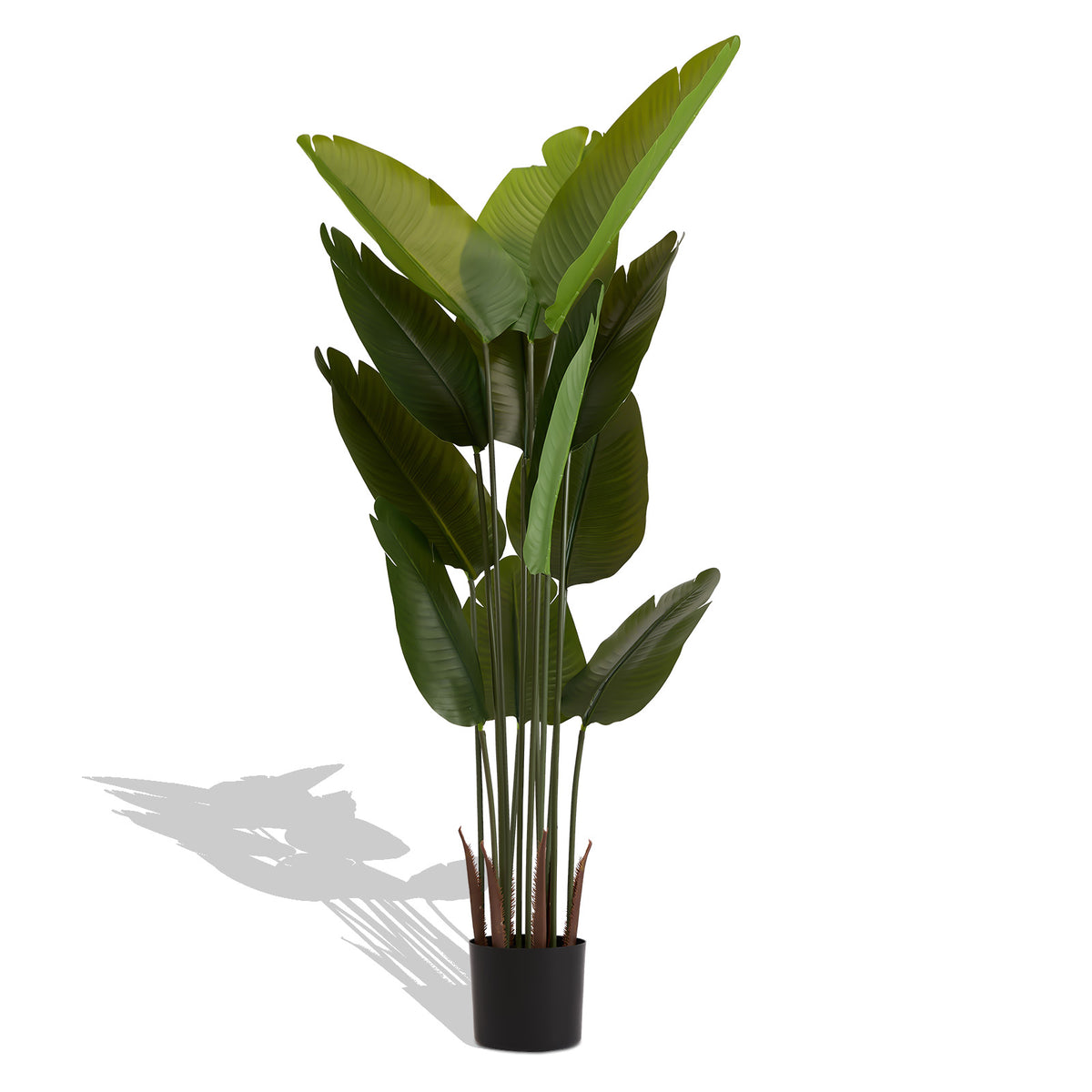 Artificial Bird of Paradise Plant 5.2ft Tall Faux Tropical Palm Tree in Pot - Image 5