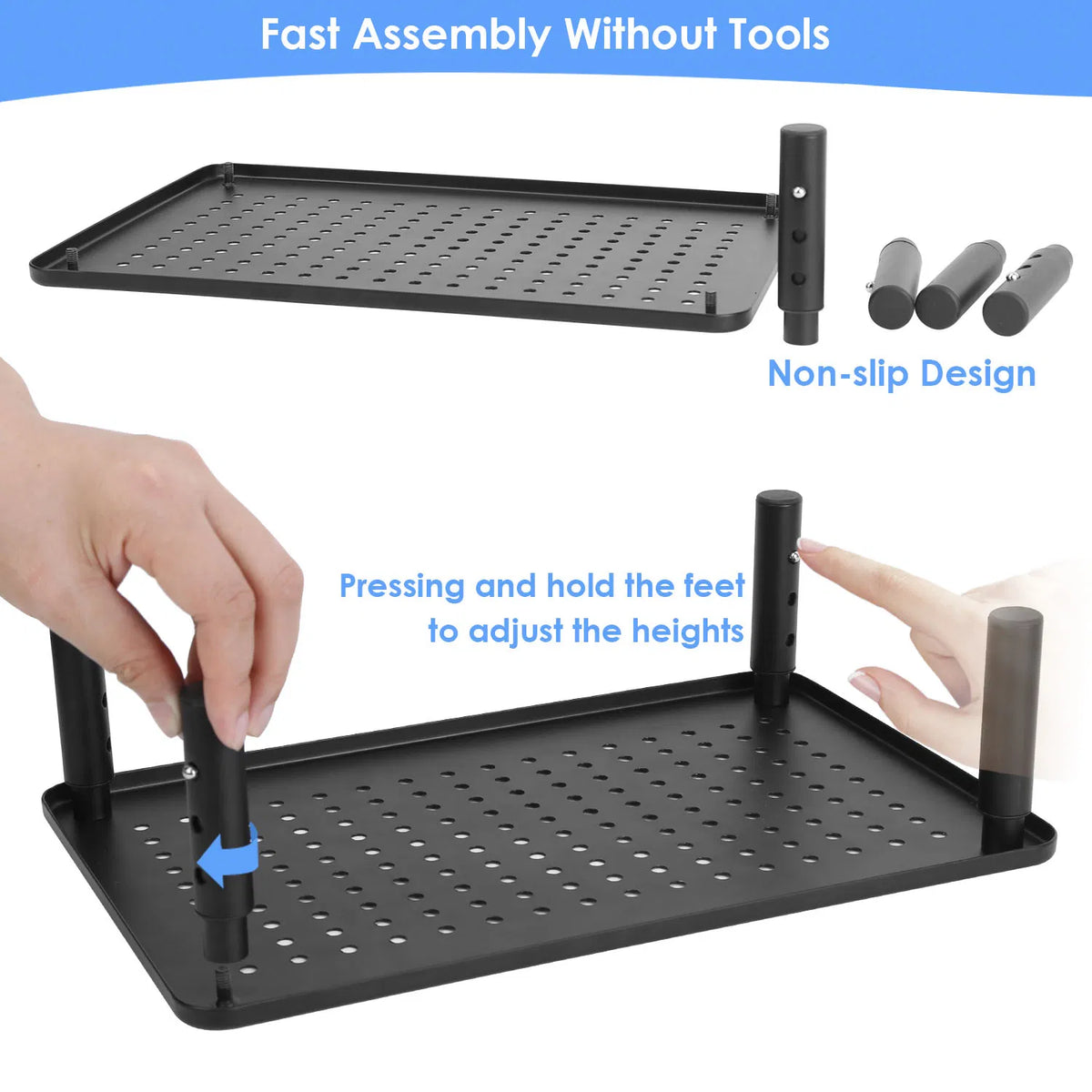 adjustable monitor riser stand 3level product angle 7