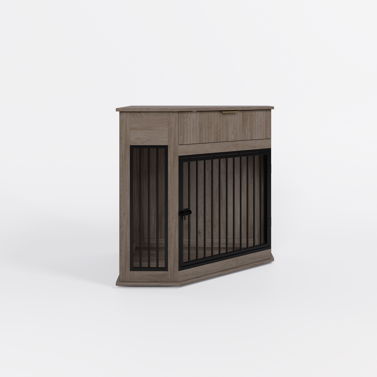 44 6'' Corner MDF Dog Crate Furniture For Small Medium Dogs Decorative Kennel - Image 2