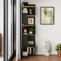 5-Tier Corner Bookshelf with LED Lights