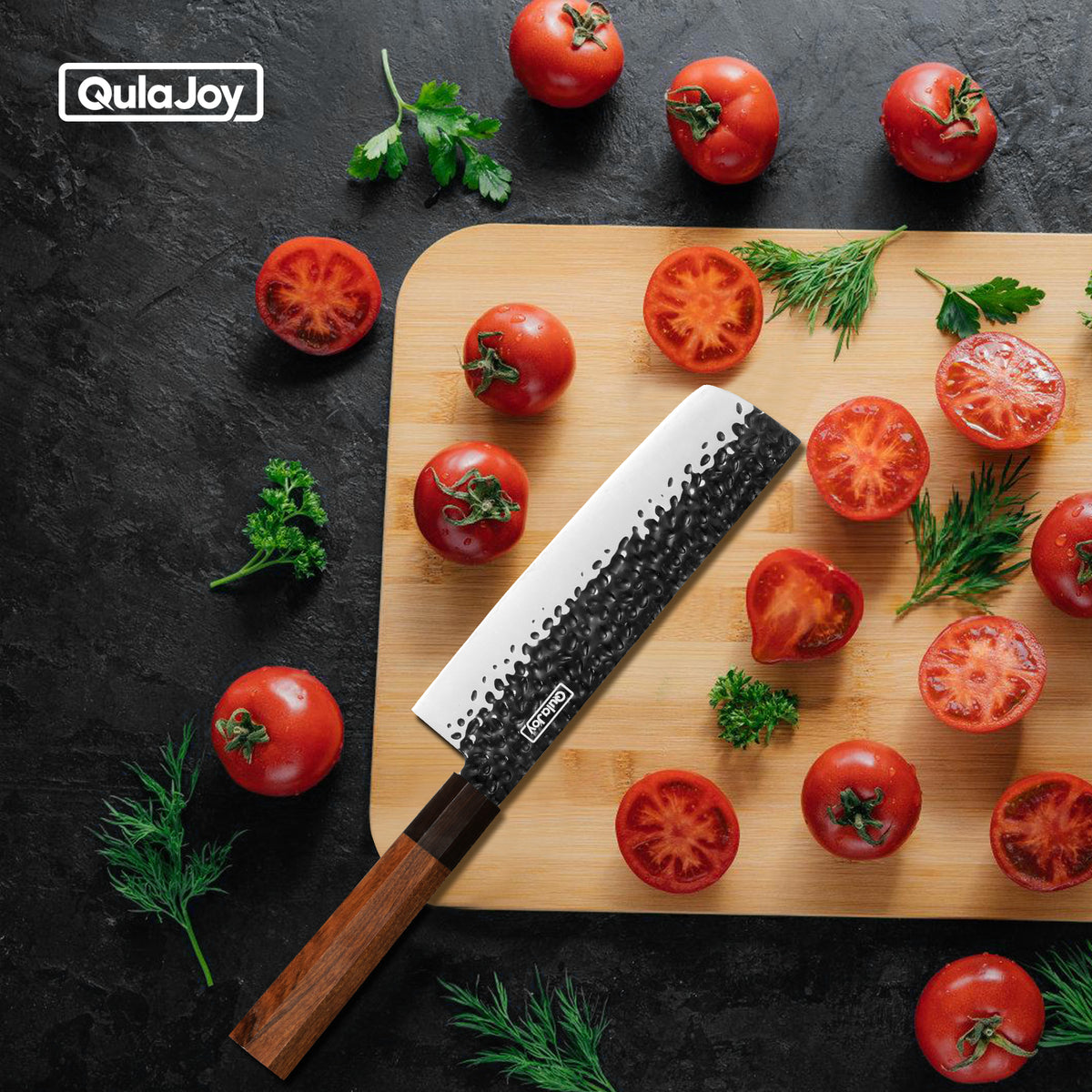 Qulajoy 7 Inch Santoku Knife Professional Japanese Chef Knife Razor Sharp - Image 4