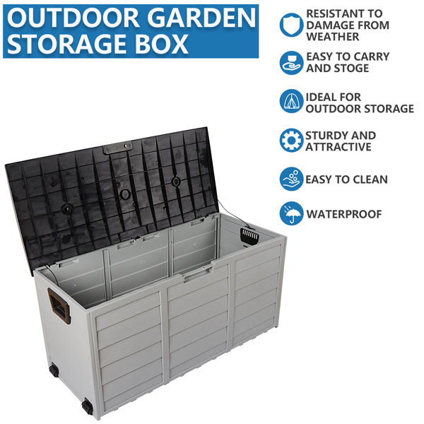 75-Gallon Wheeled Outdoor Patio Storage Box