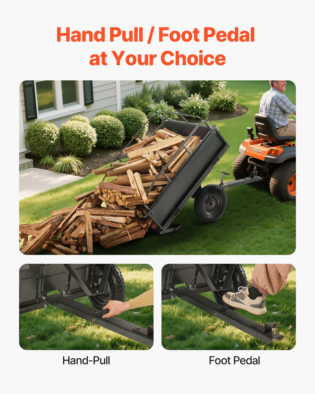 500-lb steel dump cart 10 cu ft product view 2