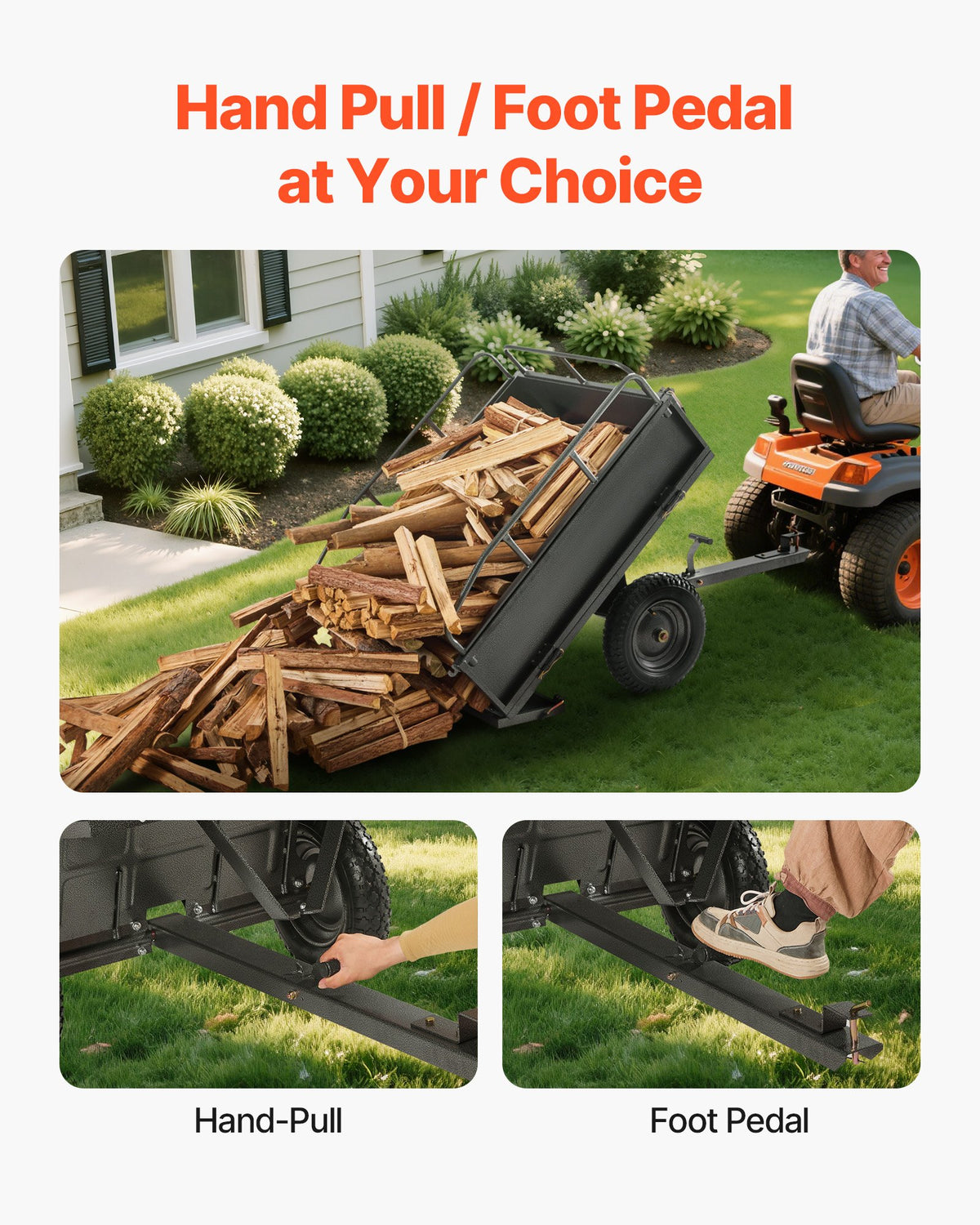 500-lb steel dump cart 10 cu ft product view 2
