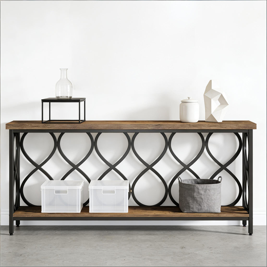 Two-Tier Plant Stand Console Table