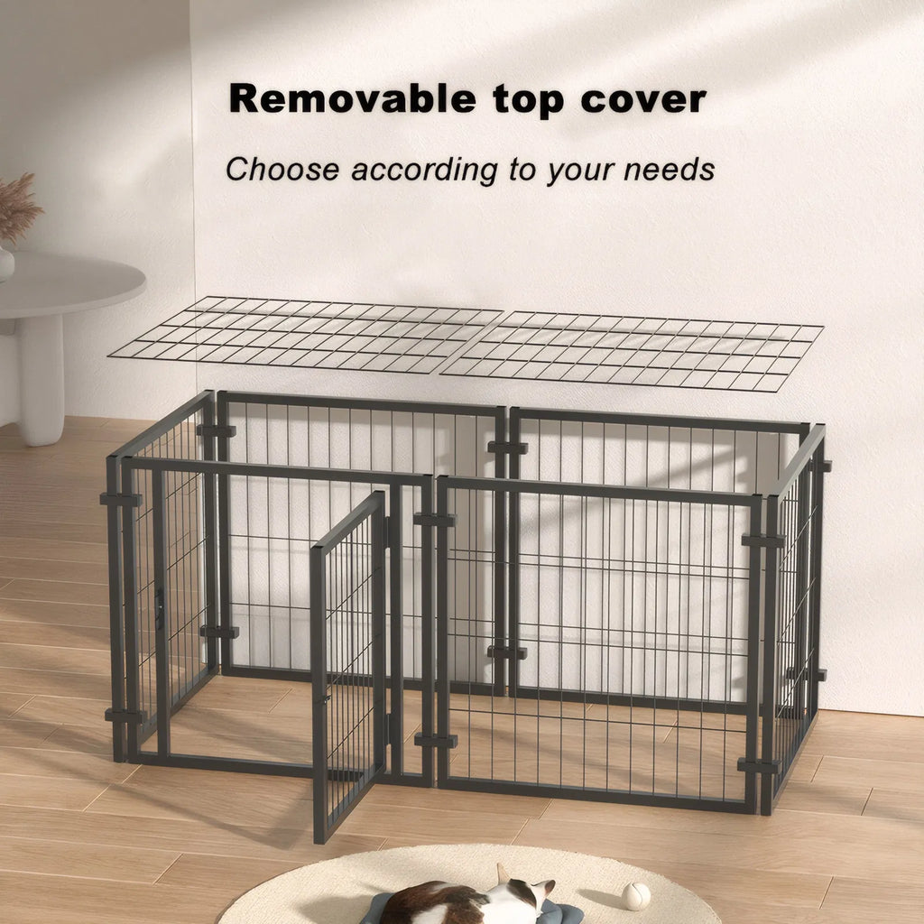 47.2" Dog Crate for Small Medium Large Dogs Puppy Dog Playpen for Yard Indoor - Image 3