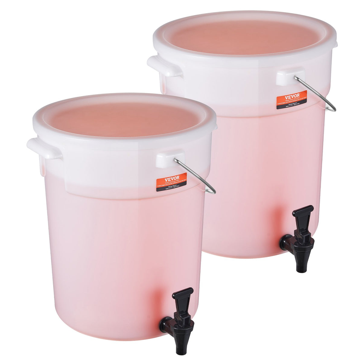 2 Piece Beverage Dispenser Gallon Drink Dispensers For Parties Plastic Juice - Main View