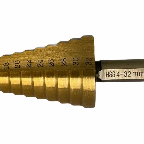 Pagoda Drill Bit 3 piece Set Hexagonal Handle Straight Groove Metric Large 3PC - Image 3