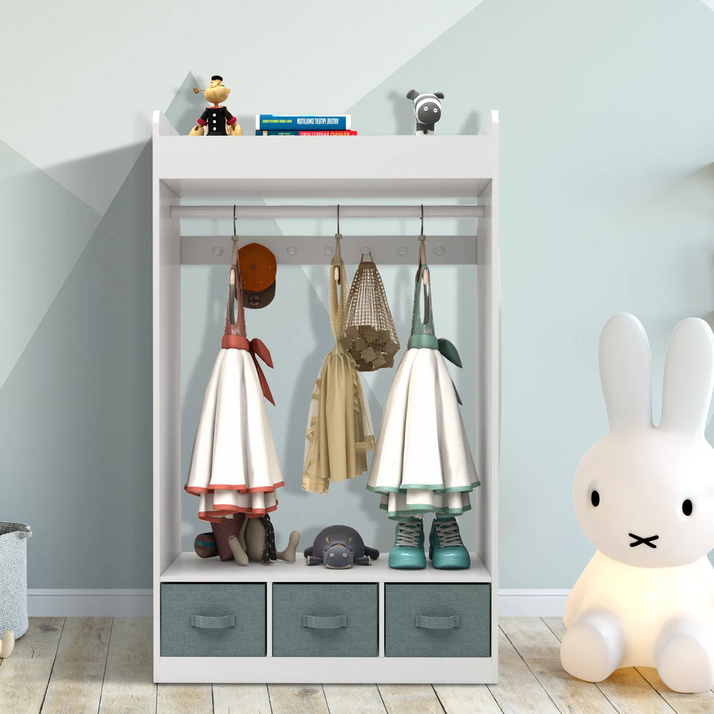kids costume organizer rack armoire main view
